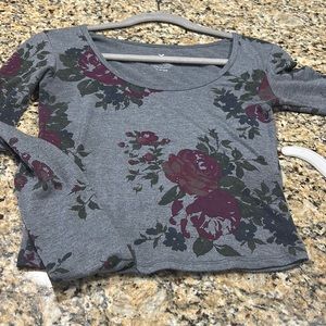 American Eagle Outfitters long Sleeve cropped top